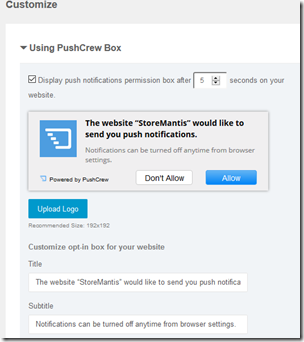 How to enable push notifications for your website.